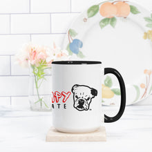 Load image into Gallery viewer, GR & 2.0 Logo Deluxe 15oz. Mug (Black + White)