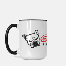 Load image into Gallery viewer, GR & 2.0 Logo Deluxe 15oz. Mug (Black + White)