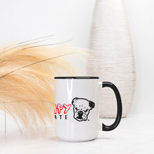 Load image into Gallery viewer, GR & 2.0 Logo Deluxe 15oz. Mug (Black + White)