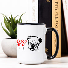 Load image into Gallery viewer, GR & 2.0 Logo Deluxe 15oz. Mug (Black + White)