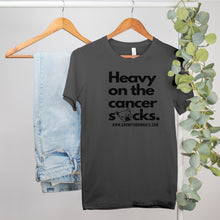 Load image into Gallery viewer, GR Heavy on the Cancer Sucks Tee