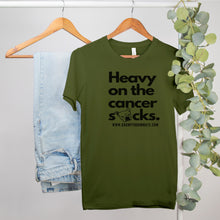 Load image into Gallery viewer, GR Heavy on the Cancer Sucks Tee