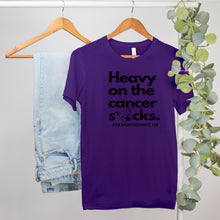 Load image into Gallery viewer, GR Heavy on the Cancer Sucks Tee