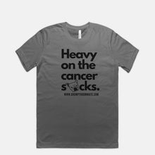 Load image into Gallery viewer, GR Heavy on the Cancer Sucks Tee
