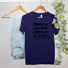 Load image into Gallery viewer, GR Heavy on the Cancer Sucks Tee