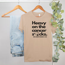 Load image into Gallery viewer, GR Heavy on the Cancer Sucks Tee