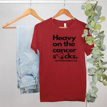 Load image into Gallery viewer, GR Heavy on the Cancer Sucks Tee